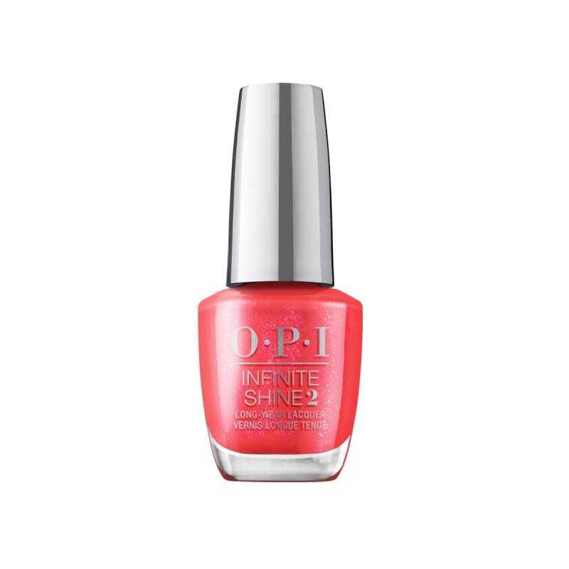 OPI Infinite Shine S010 Left Your Texts on Red 