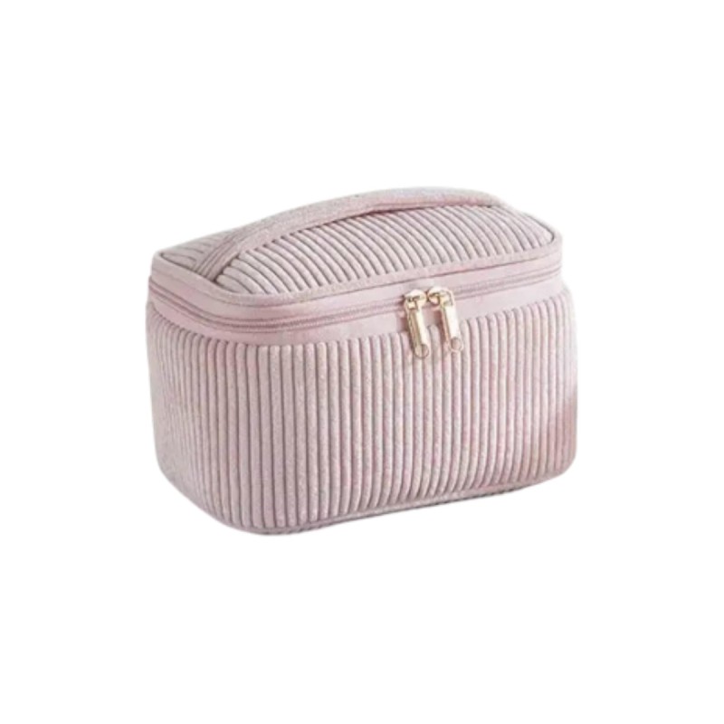 Kosmetiktasche Cord Box  gross rosa - 14x22cm
