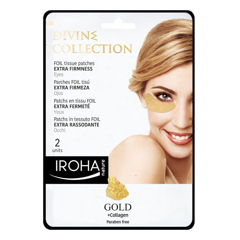IROHA Gold Eye-Pads Firming mit 24K Gold und Collagen (2 Stück)