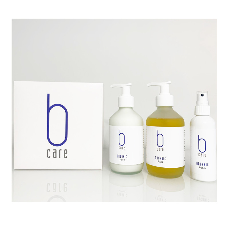 BCARE Organic Geschenk Box LIMITED Edition ROOM&Soap&Lotion